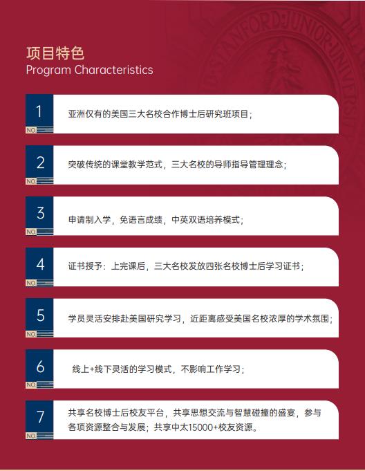 美國(guó)斯坦福大學(xué)、加州大學(xué)伯克利分校、加州州立大學(xué)三校博士后研究班